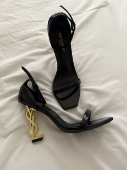 Saint Laurent Opyum YSL Heel Sandals