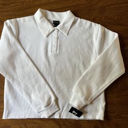 Art Class NWT White long Sleeve soft Sweatshirt Girls Top size M ( 7/8)