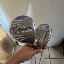 Ladies TaylorMade Burner 3 Wood and 4 Hybrid - REAX SuperFast Graphite Shaft Ladies Flex 50g RH