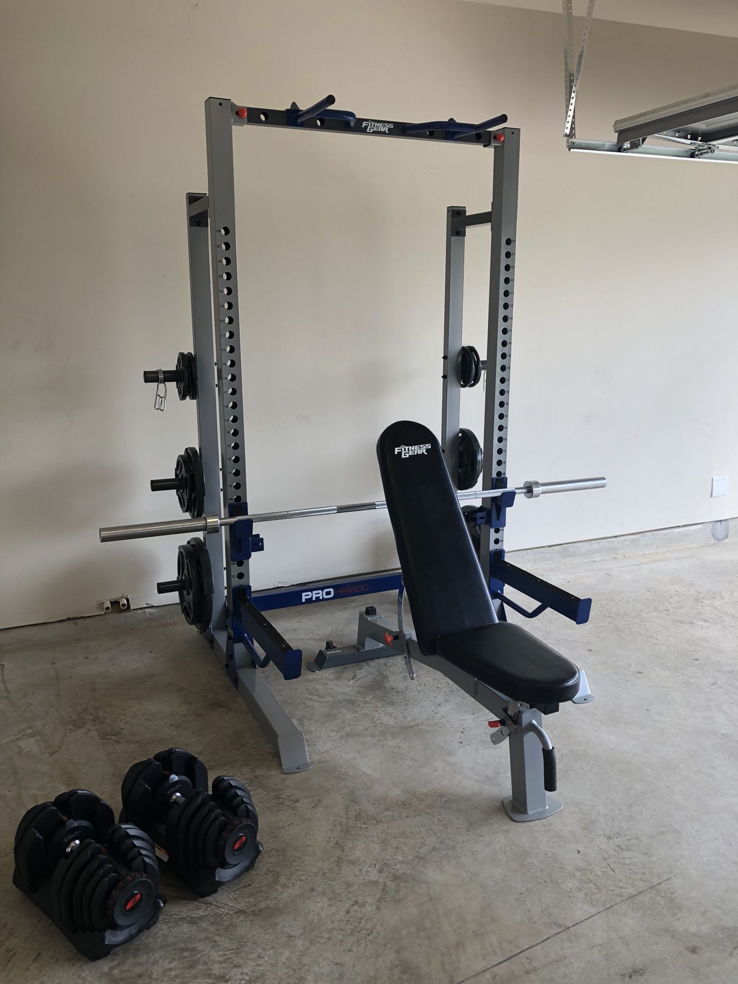 Fitness Gear Pro Half Rack/Pro Utility Weight Bench