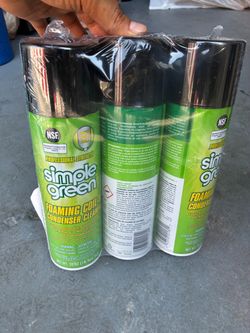 Simple Green pack of 3 foaming coil and condenser cleaner AC system cleaner. BRAND NEW SEALED