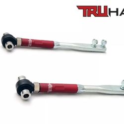 Truhart Front Tension Rods w Pillowball Red For 89-94 240SX 90-96 300ZX TH-N104