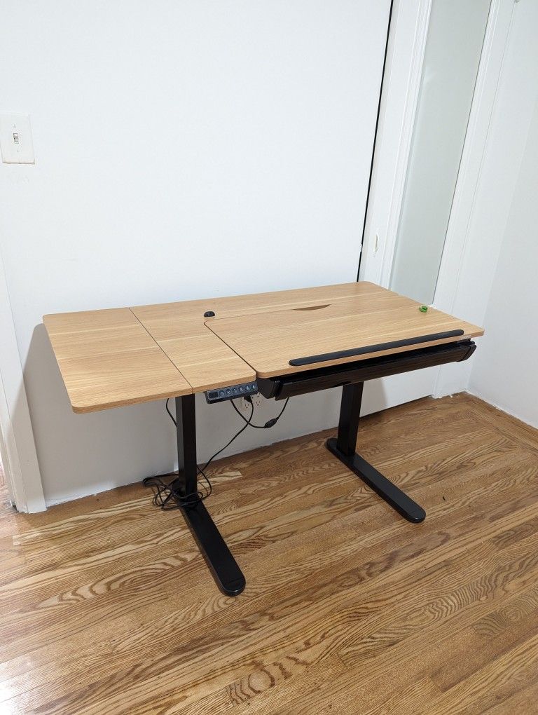 Slightly Used Flexispot Adjustable Height Desk Including Inclining Board
