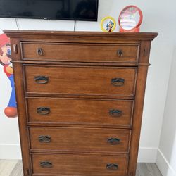 Tall Solid Wood Dresser