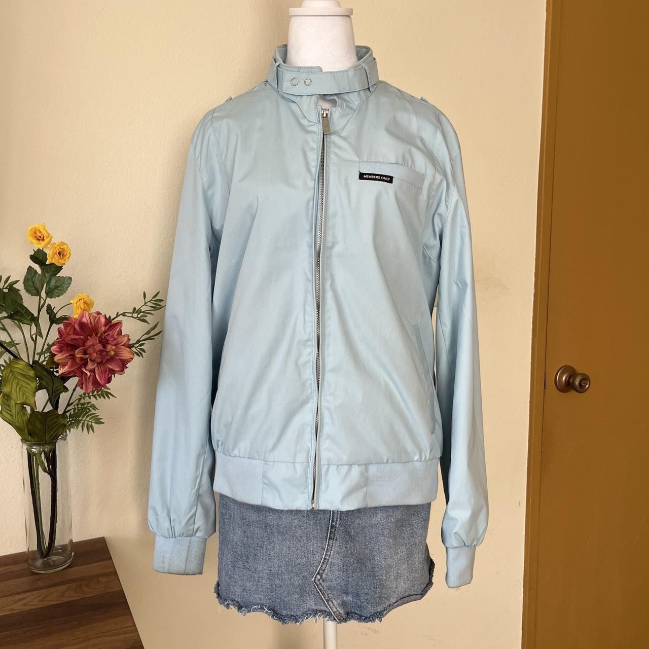 Members Only Men’s Light Blue Racer Jacket