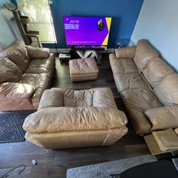 Couch Set (3-piece + Ottoman)