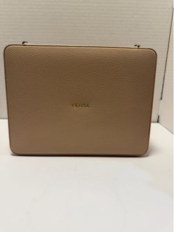 Personalized OLIVIA Pebbled Leather Travel Jewelry Case Organizer