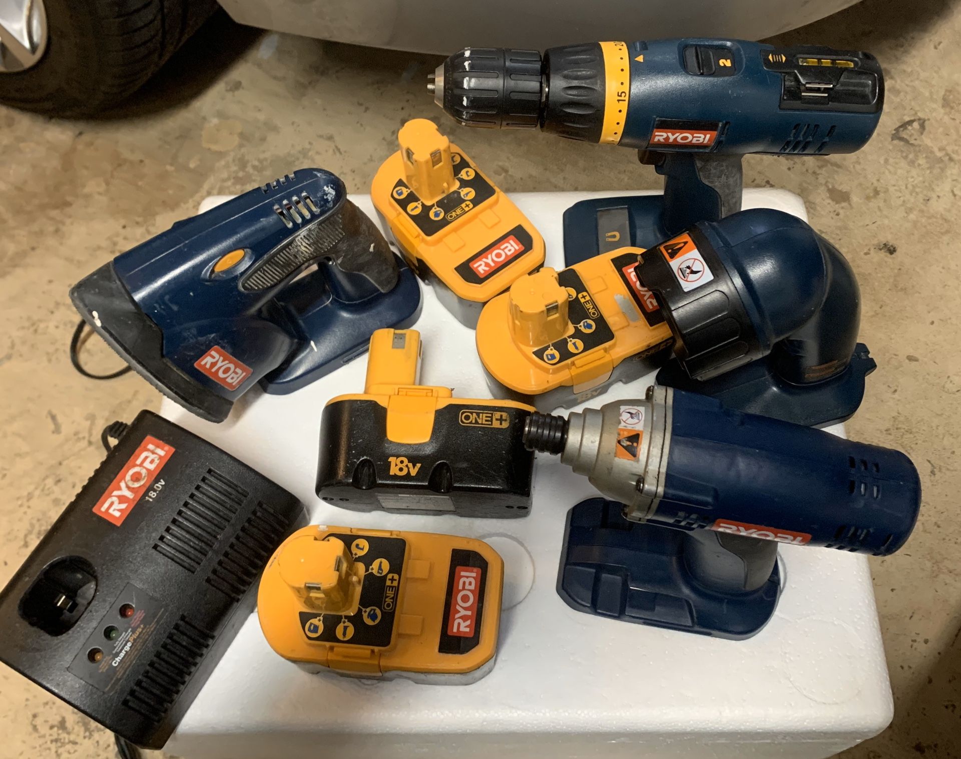 Ryobi power tool set