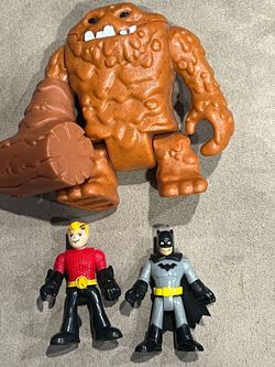 DC Comics imaginext Figures - Clay face Clayface & Aquaman & Batman