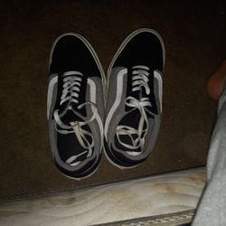 Black,gray,white Van's, Cheap, Slightly Dirty