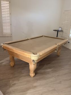 Oak Pool Table