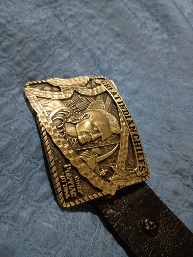 Vintage Brass Belt Buckle