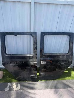 2018-2026 Jeep Wrangler Gladiator rear door shell set Black