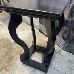 Small Black Wood Accent Table