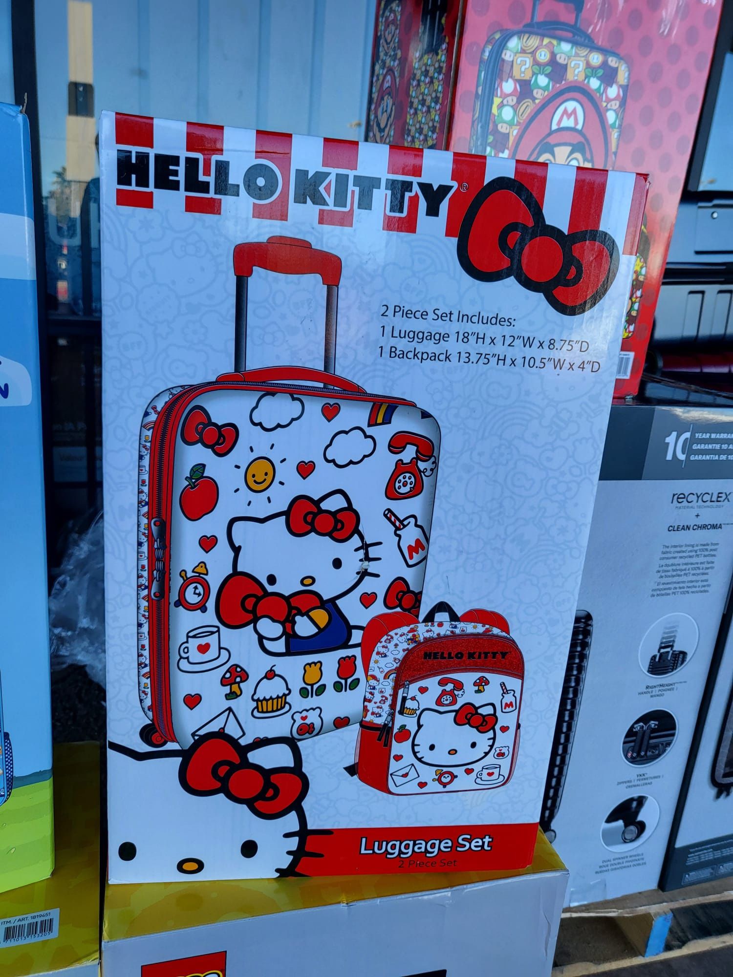 Hello Kitty 2 Piece Luggage