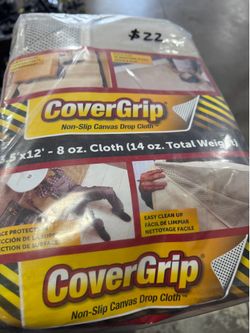 CoverGrip 3.5 ft. x 12 ft. Canvas Drop Cloth