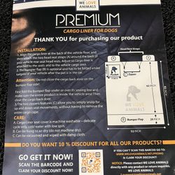 Cargo Liner Seat Cover