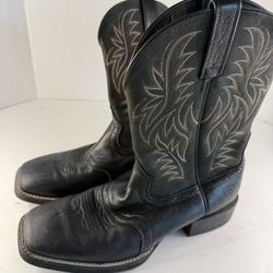 Ariat 10016292 Men's 10.5 D Black Sport Western Wide Square Toe Cowboy Work Boots
