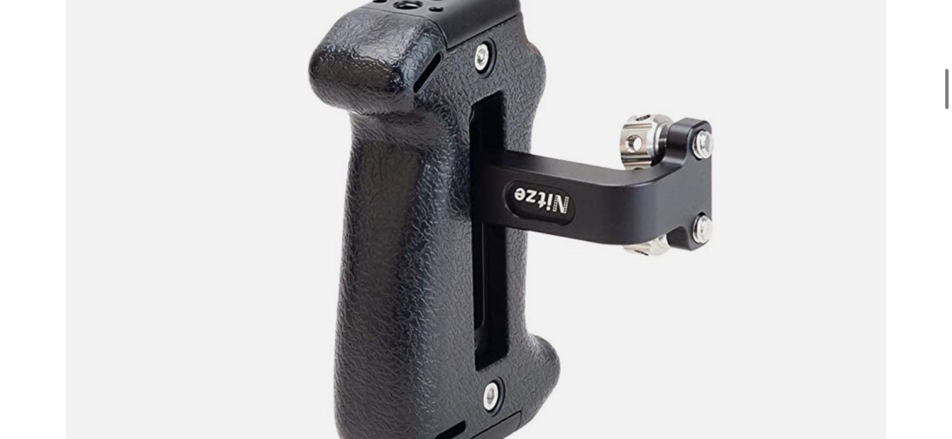 Nitze Adjustable Plastic Side Handle Grip for Camera Cage Shoulder Mount Support - Picture 2 of 6 Nitze Adjustable Plastic Side Handle Grip for Camera