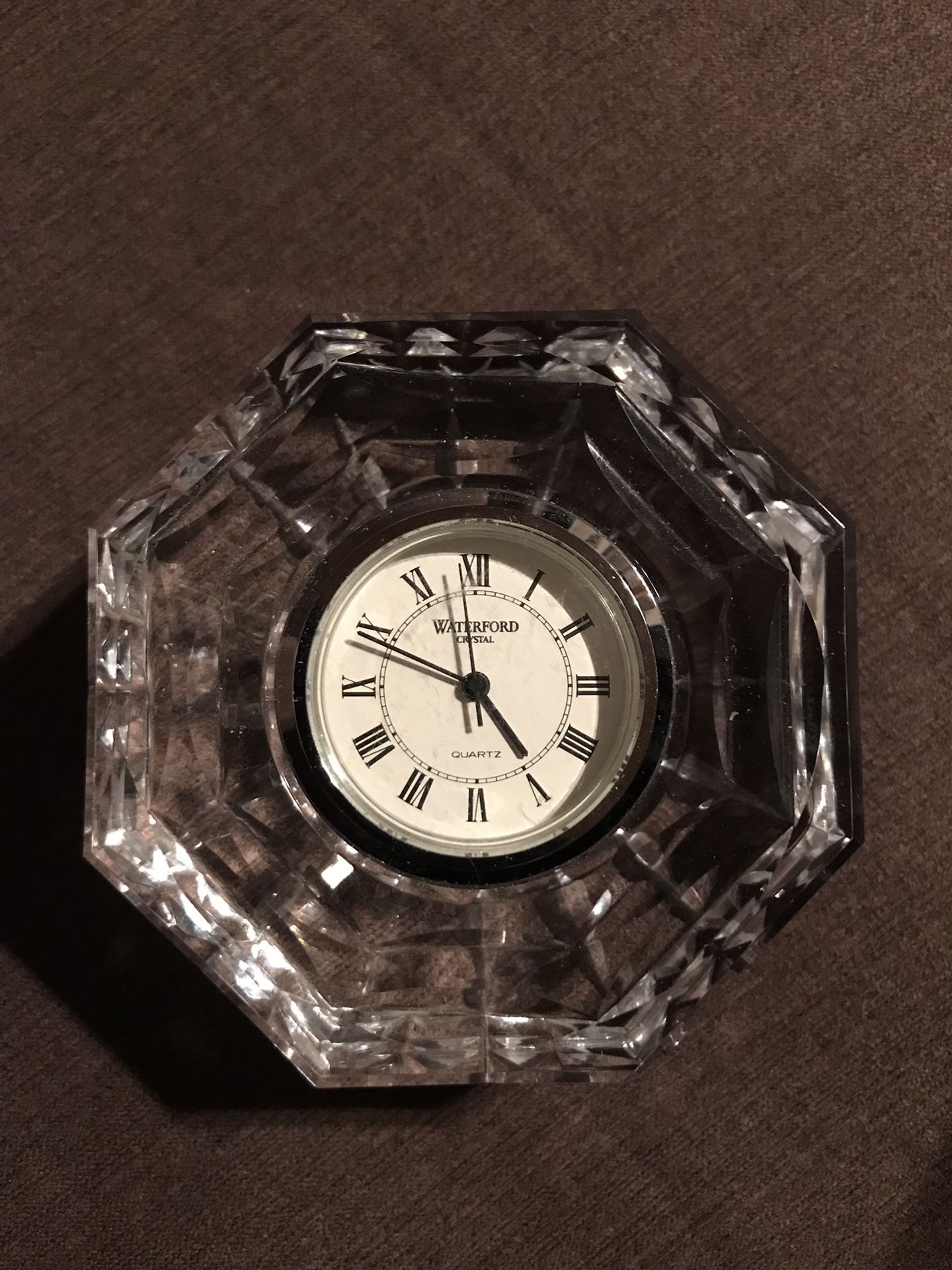 Waterford Crystal Clock Paperweight