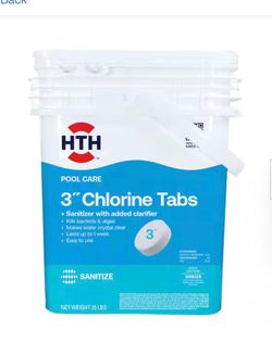 HTH 3” Chlorine Tablets, 80 tablets (40lb bucket) BRAND NEW NEVER OPENED!