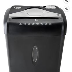 Aurora AU875XA 8-Sheet Crosscut Paper and Credit Card Shredder with 3.7-gallon Wastebasket Brand New In Box 
