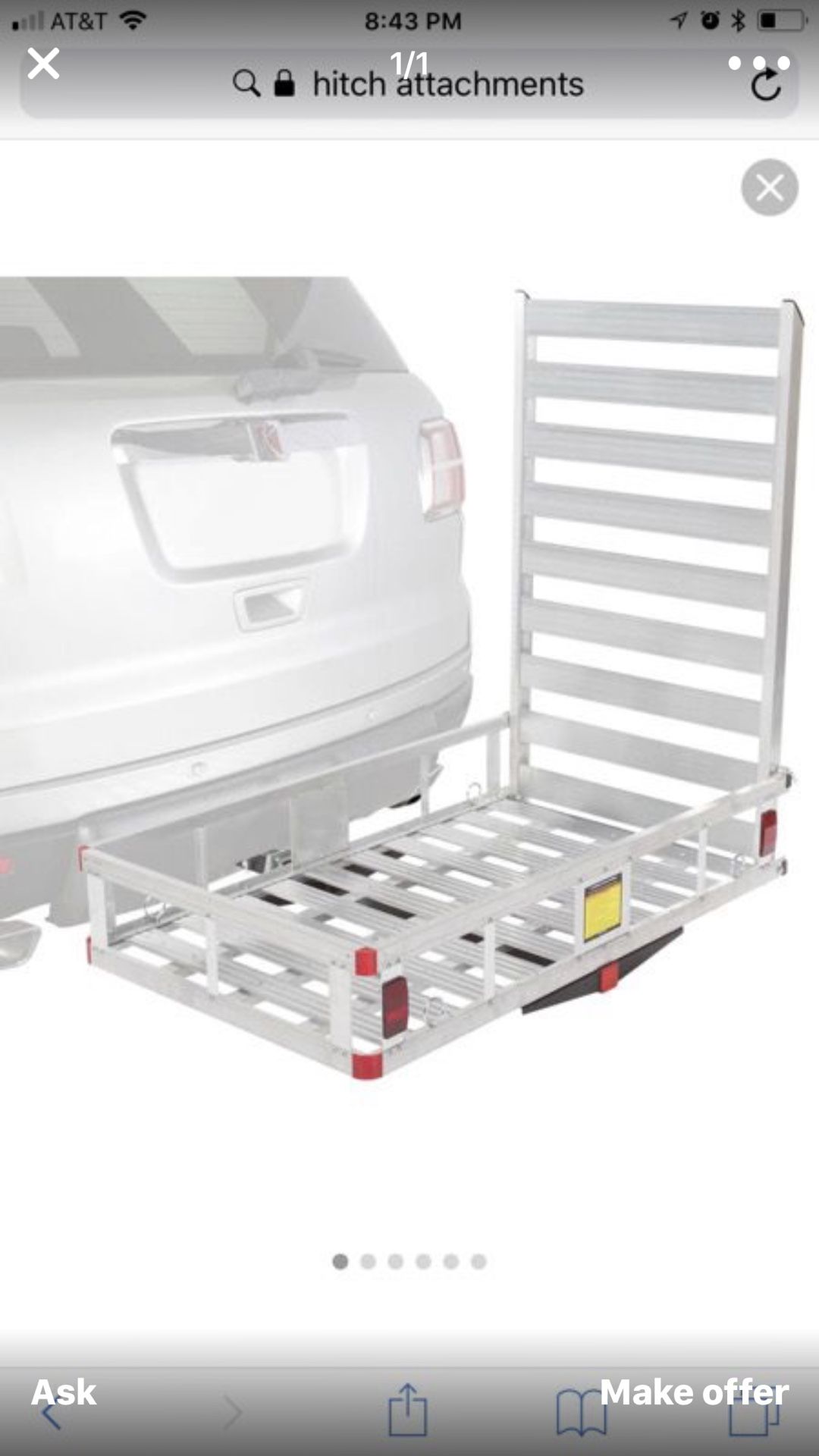 Husky Aluminum/Steel Cargo Cartier with Ramp