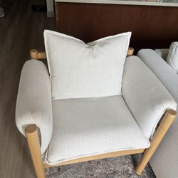 Studio McGee Accent Chair (Cushion Arms with Natural Linen)