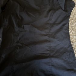 Womens Adar XS Black Scrub Top 