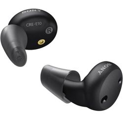 Sony CRE-E10 Self-adjusted OTC headphones for mild to moderate hearing loss, prescription grade sound quality, comfortable headphone design, Blu 