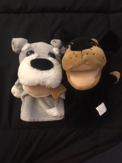 2 hand puppets new