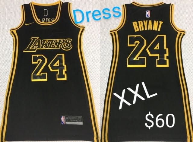 Women's Los Angeles Lakers Kobe Bryant Yellow & Split Jersey Dress