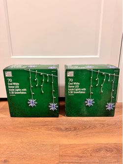 LED icicle Christmas lights