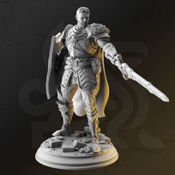 Resin 3D Printed Grimdark Fantasy 3D Miniature – 32mm Resin Figure for Tabletop RPGs & Wargames