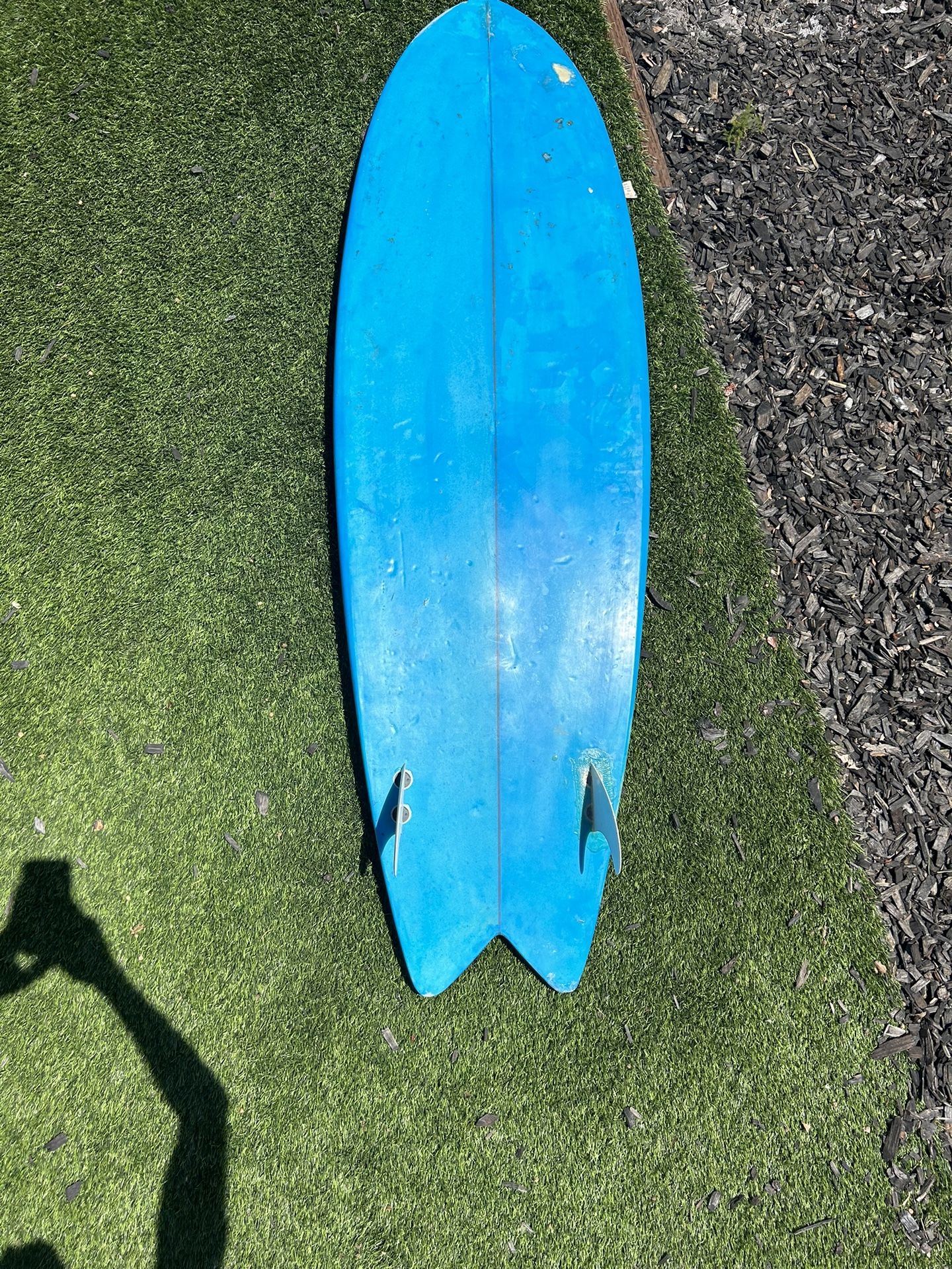 5’11” Twin Fin Fish Surfboard for Sale in San Diego, CA OfferUp