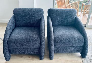 Armchairs Blue-Gray Like-New