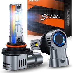 SEALIGHT S2S 9005/HB3 2024 Newest Bulbs, 24000LM with 14000RPM Cooling Fan, 1:1 Design 9005 Halogen Replacement, Plug-N-Play, Pack of 2