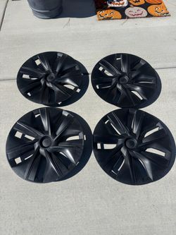 19” Tesla Model Y Gemini Wheel Cover Set all 4 OEM Plastidipped