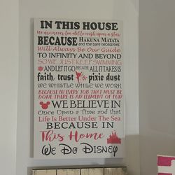 Disney “in This House “ Picture