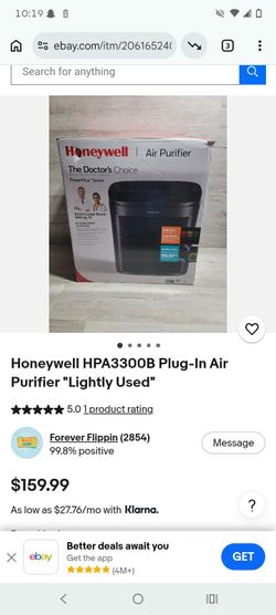 Honeywell air purifier HEPA 3305