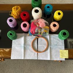 Bundle Of Threads For Embroidery, Crochet 