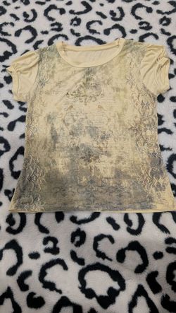 Yellow y2k top
