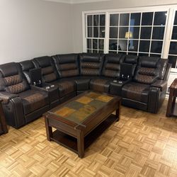 Leather Sectional