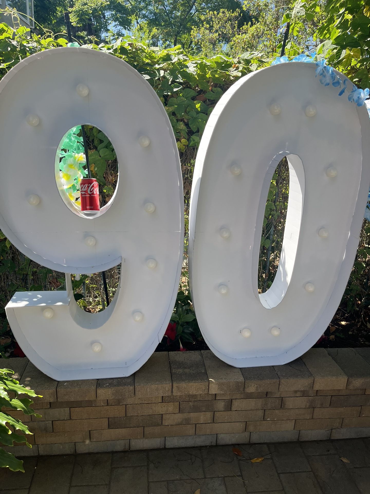 Big Numbers  with lights