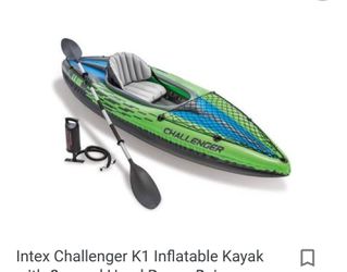 BNIB Intex K1 Inflatable Kayak. Still In The Box