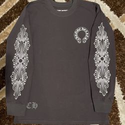 Grey Chrome Heart Long Sleeve 
