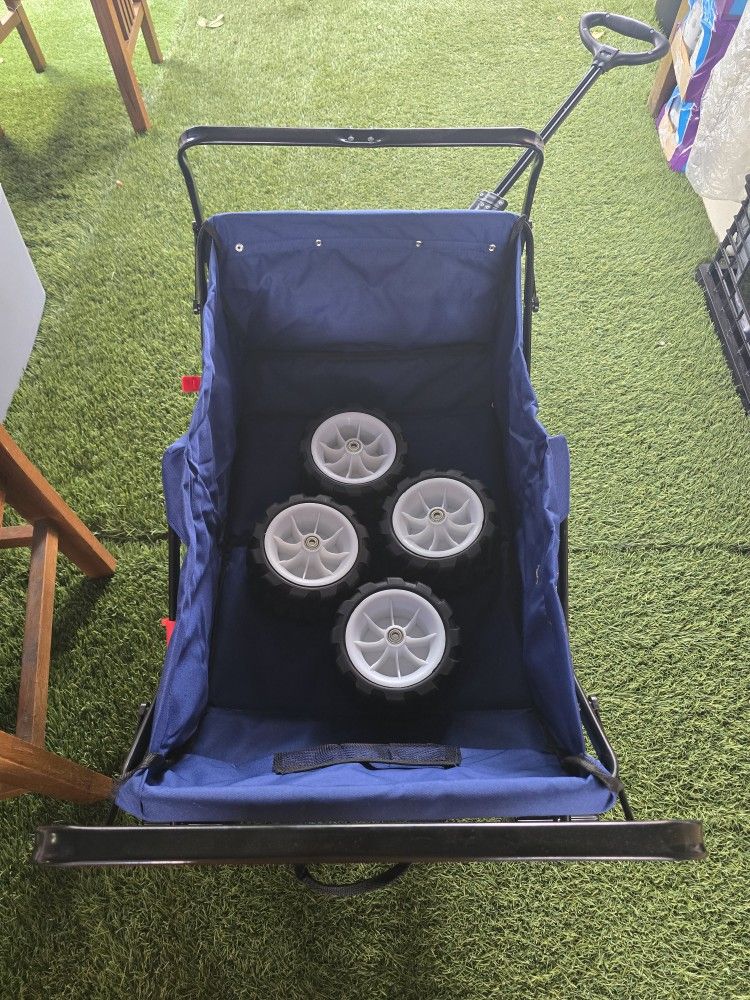 Beau Jardin 300lb Utility Wagon Cart with Foldable