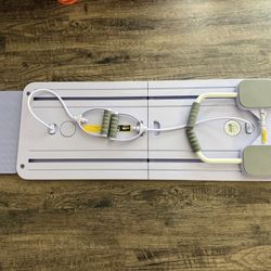 Purple Foldable Pilates Reformer with Resistance Bands – Compact Home Gym 