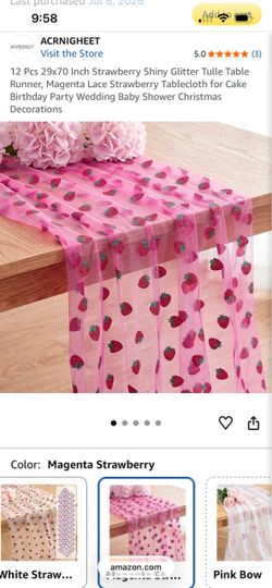 Strawberry Table Runner