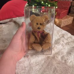 Retired Rare Curly Bear Beanie Baby